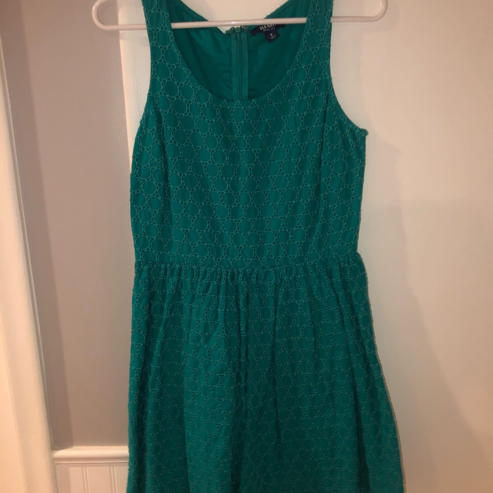 Aqua blue/green old navy dress